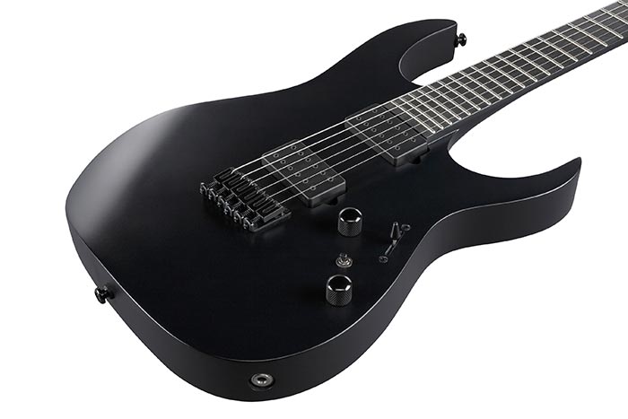 Ibanez Rgrtb621 Bkf Axion Label Hh Dimarzio Ht Eb - Black Flat - Guitare Électrique Forme Str - Variation 2