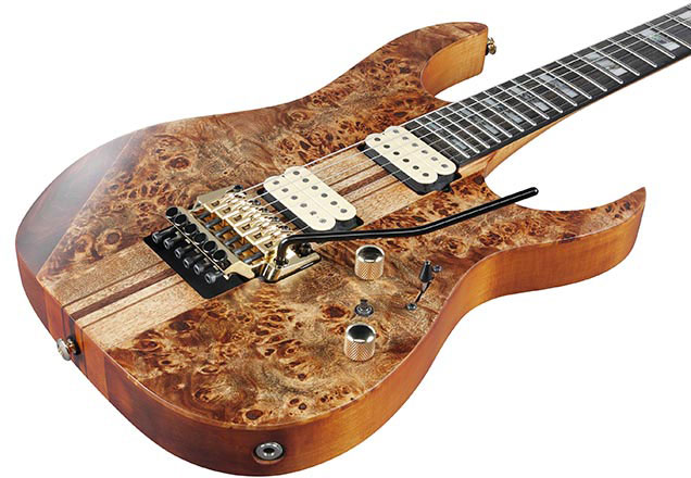 Ibanez Rgt1220pb Abs Premium Hh Dimarzio Fr Eb - Antique Brown Stain - Guitare Électrique Forme Str - Variation 2
