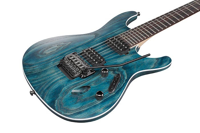 Ibanez S520ah Obf Sabre Premium 2h Trem Rw - Cosmic Blue Flat - Guitare Électrique Forme Str - Variation 2