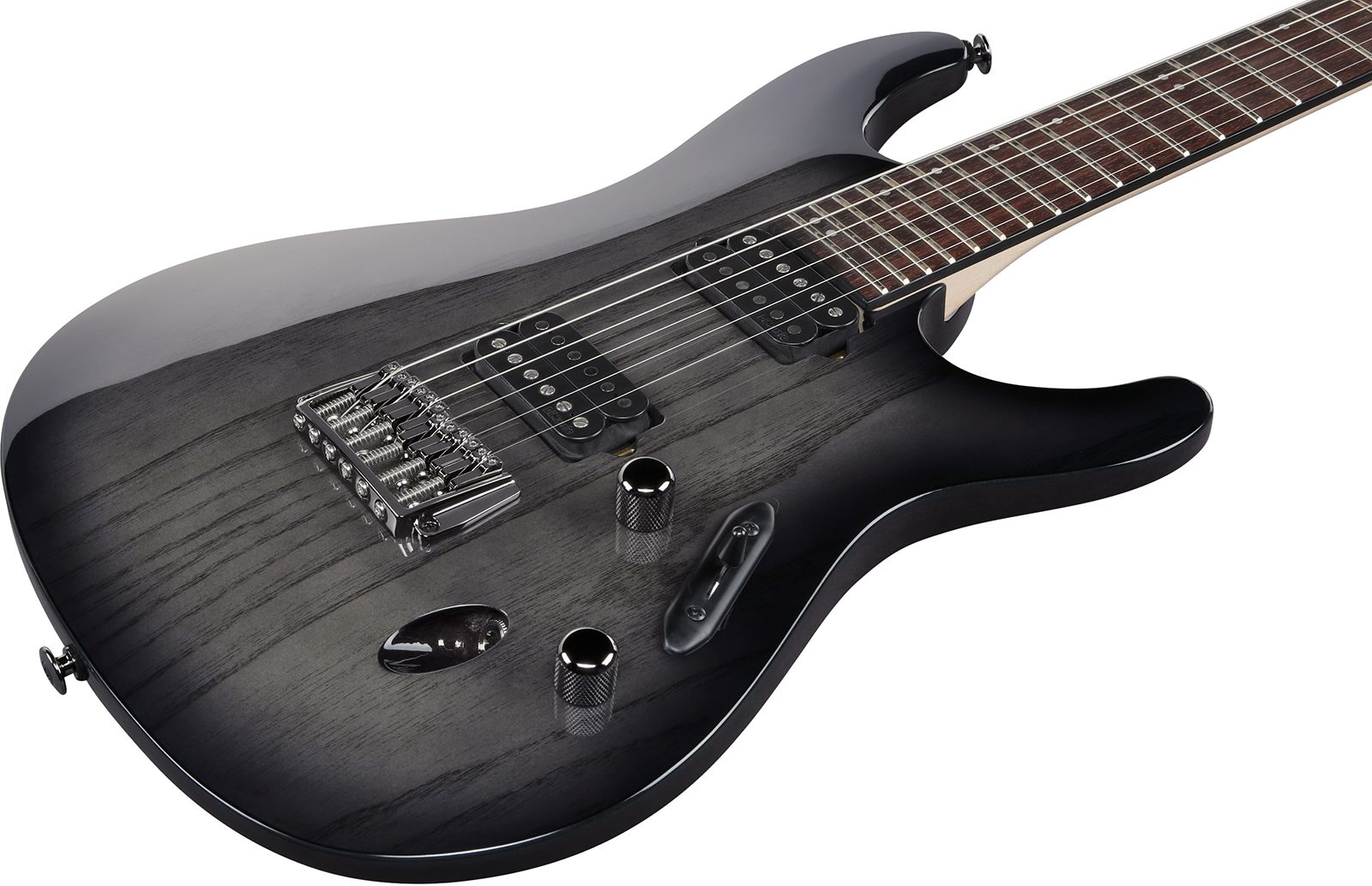 Ibanez S6621ah Tgb Prestige Jap 2h Ht Rw - Transparent Grey Burst - Guitare Électrique Forme Str - Variation 2