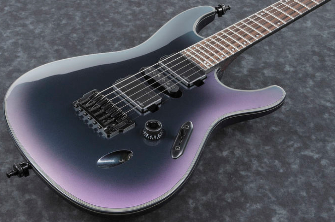 Ibanez S671alb Bab Axion Label Hsh Fishman Fluence Ht Eb - Black Aurora Burst - Guitare Électrique Forme Str - Variation 1