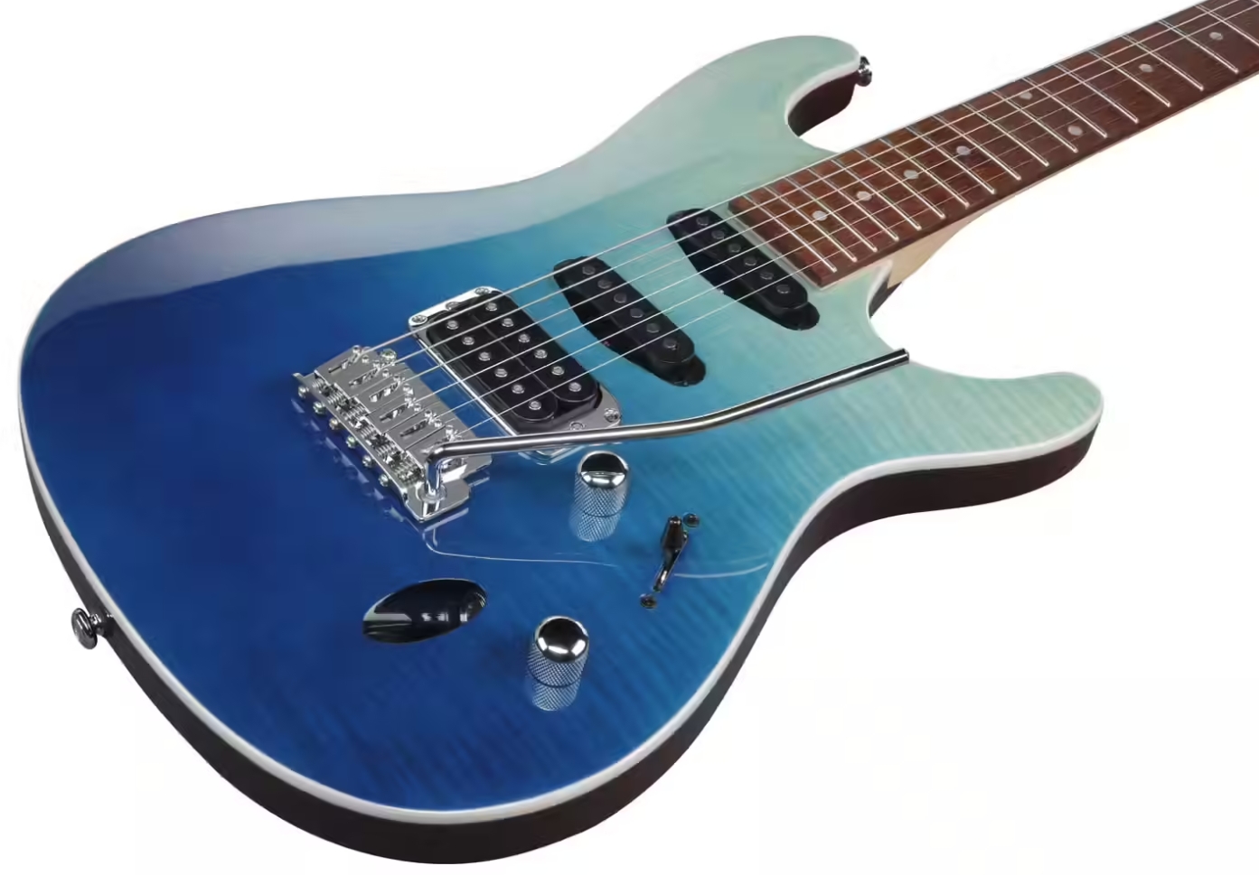 Ibanez Sa260fm Brg Standard Hss Trem Jat - Blue Reef Gradation - Guitare Électrique Forme Str - Variation 2