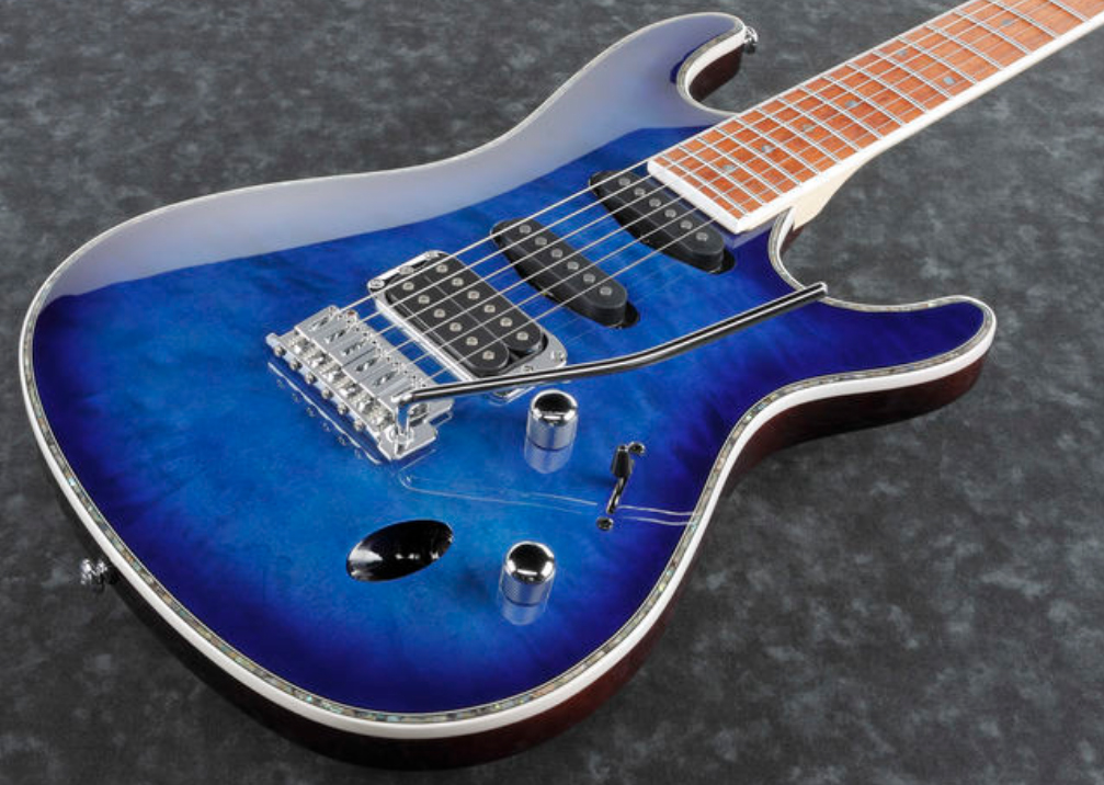 Ibanez Sa360nqm Spb Standard Hss Trem Jat - Sapphire Blue - Guitare Électrique Forme Str - Variation 2