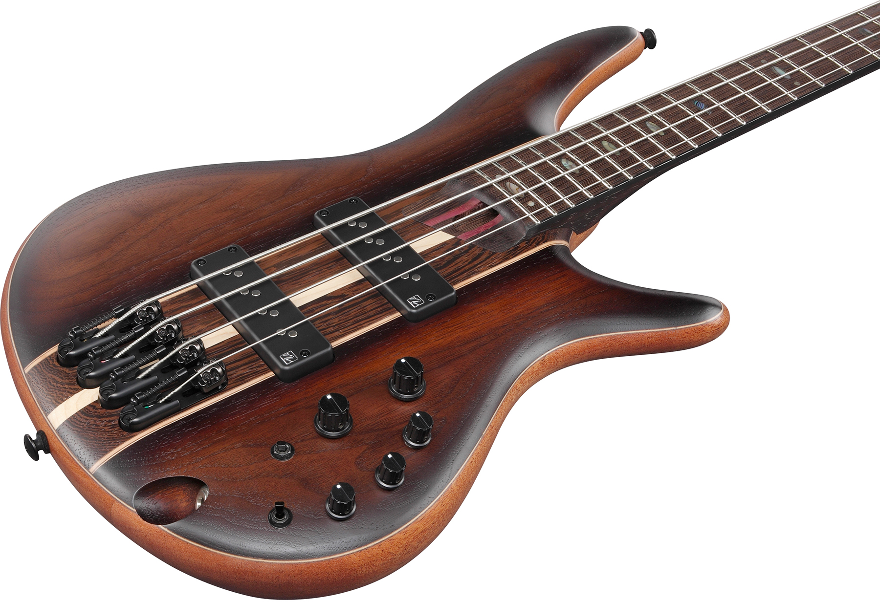 Ibanez Sr1350b Duf Premium Active Pp - Dual Mocha Burst Flat - Basse Électrique Solid Body - Variation 2