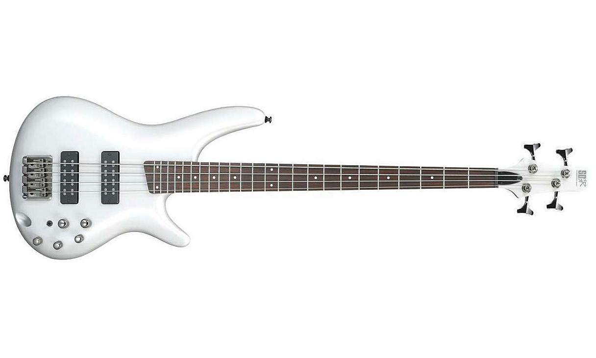 Ibanez Sr300e Pw Standard Active Jat - Pearl White - Basse Électrique Solid Body - Variation 1