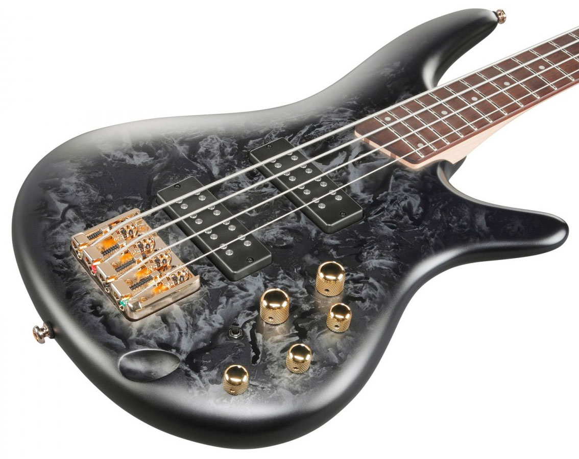 Ibanez Sr300edx Bzm Standard Active Jat - Black Ice Frozen Matte - Basse Électrique Solid Body - Variation 2