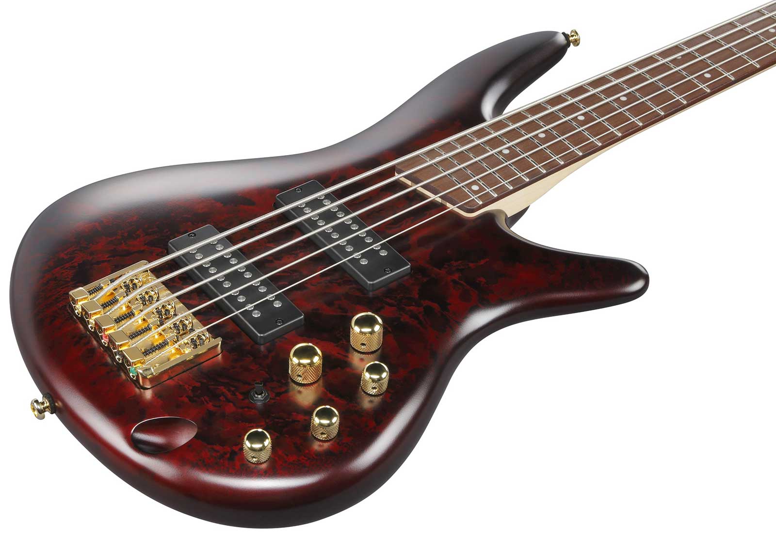 Ibanez Sr305edx Wzm Standard 5c Active Jat - Wine Red Frozen Matte - Basse Électrique Solid Body - Variation 2