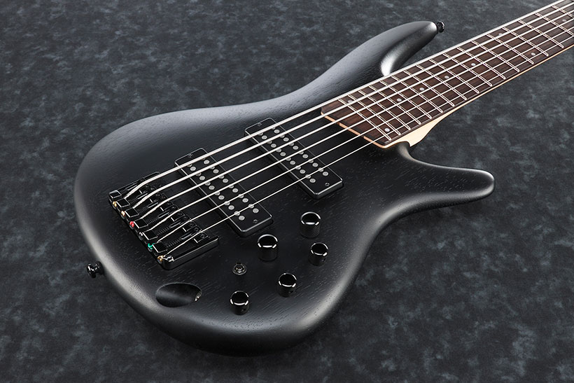 Ibanez Sr306eb Wk Standard 6-cordes Active Jat - Weathered Black - Basse Électrique Solid Body - Variation 1