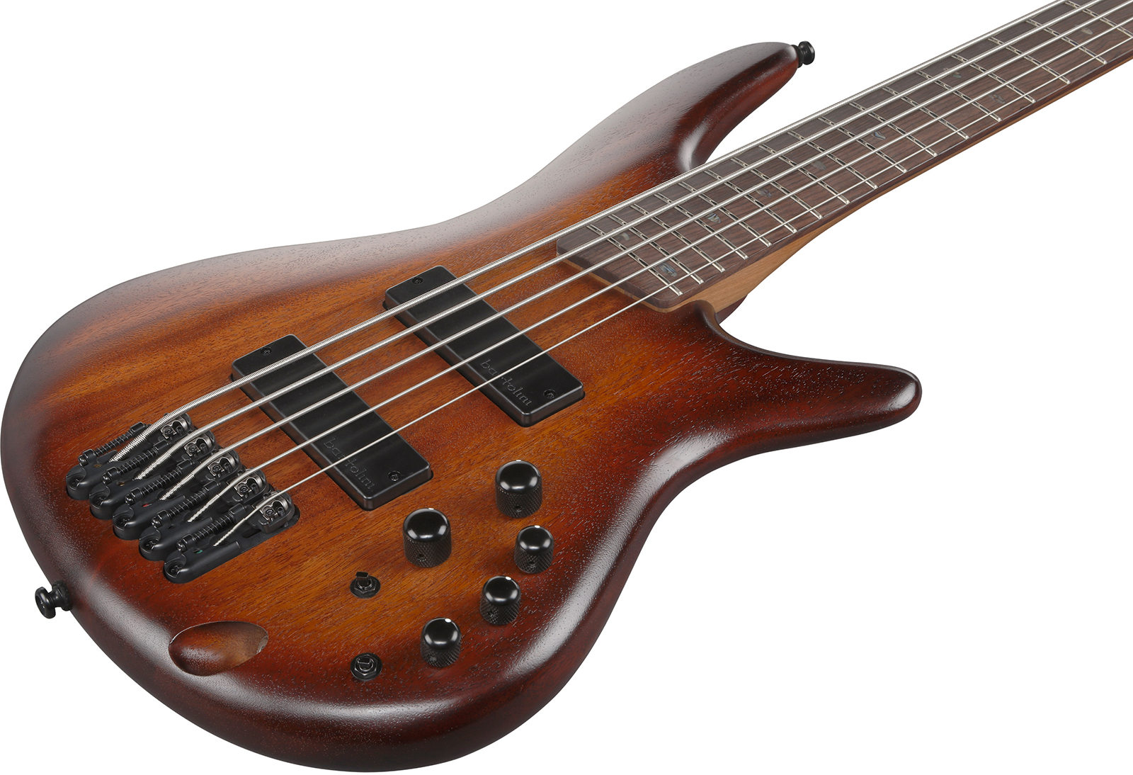 Ibanez Sr505a Mhl Standard 5c Active Bartolini Rw - Mahogany Brown Burst Low Gloss - Basse Électrique Solid Body - Variation 2