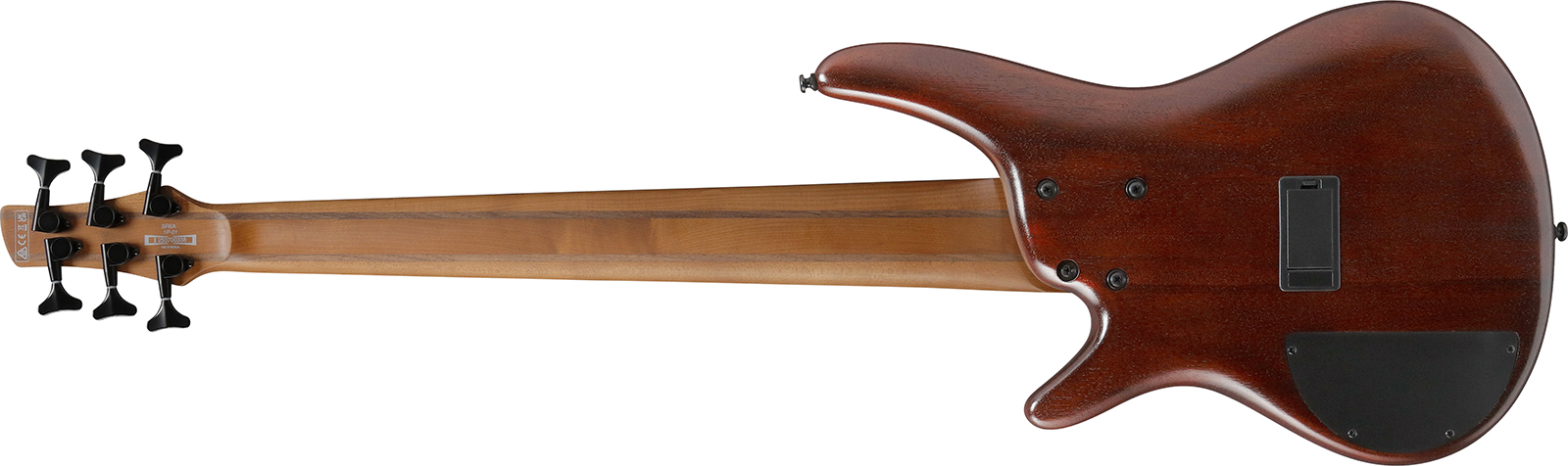 Ibanez Sr506a Mhl Standard 6c Active Bartolini Rw - Mahogany Brown Burst Low Gloss - Basse Électrique Solid Body - Variation 1