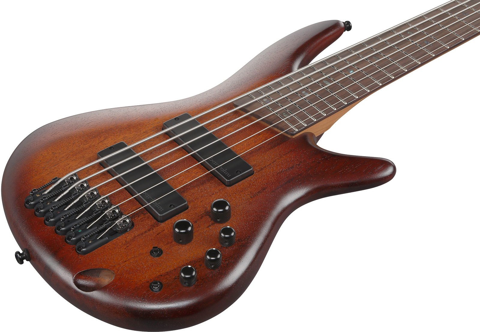 Ibanez Sr506a Mhl Standard 6c Active Bartolini Rw - Mahogany Brown Burst Low Gloss - Basse Électrique Solid Body - Variation 2