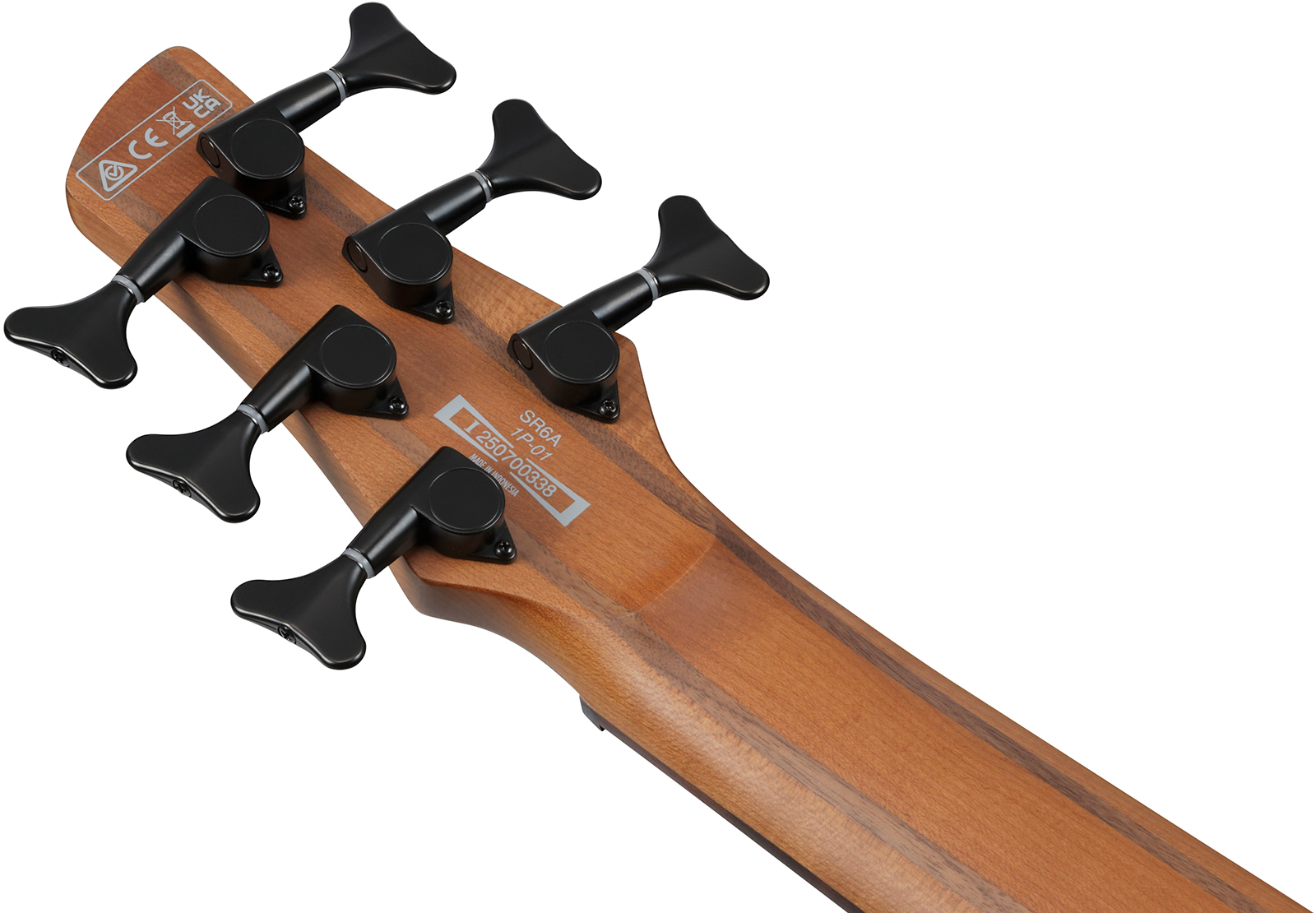 Ibanez Sr506a Mhl Standard 6c Active Bartolini Rw - Mahogany Brown Burst Low Gloss - Basse Électrique Solid Body - Variation 4