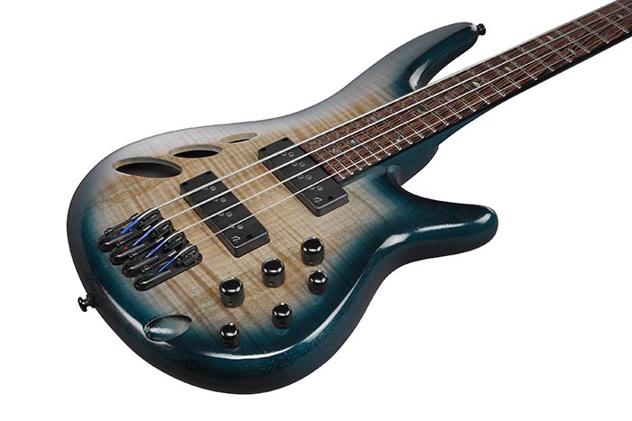 Ibanez Srd900 Ctl Workshop Active Piezo Pp - Cosmic Blue Starburst - Basse Électrique 1/2 Caisse - Variation 2