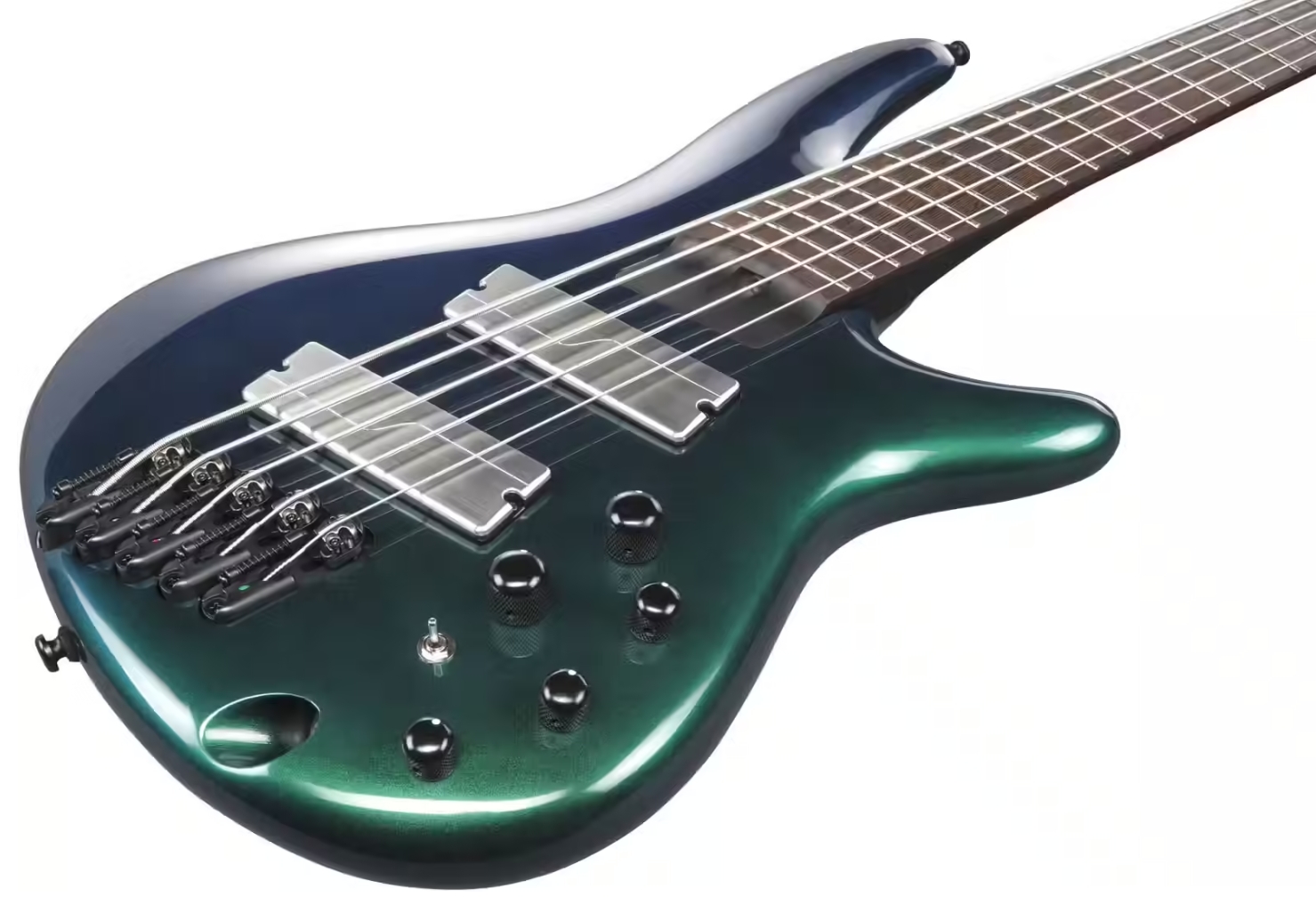 Ibanez Srms725 Bcm Workshop 5c Multiscale Active Fishman Fluence Pp - Blue Chameleon - Basse Électrique Solid Body - Variation 2