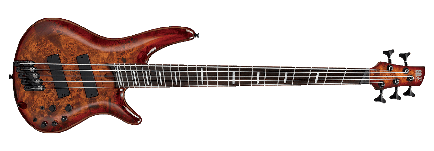 Ibanez Srms805 Btt Bass Workshop Multiscale Active - Brown Topaz Burst - Basse Électrique Solid Body - Variation 1