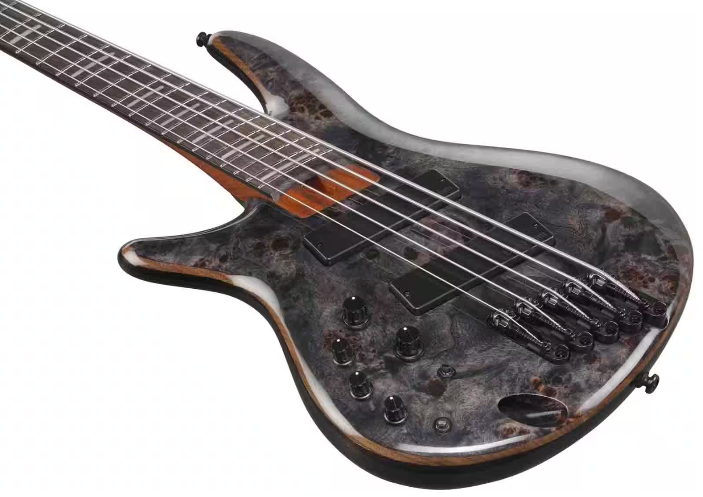 Ibanez Srms805l Dtw Workshop 5c Gaucher Multiscale Active Bartolini Pp - Deep Twilight - Basse Électrique Solid Body - Variation 2