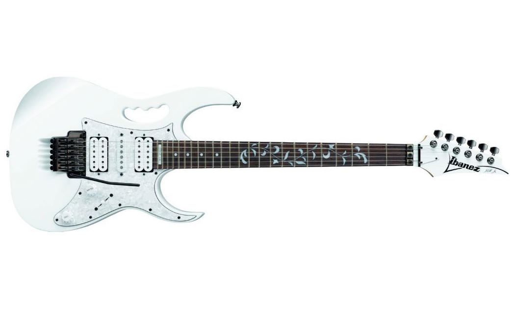 Ibanez Steve Vai Jem555 Wh Hsh Fr Rw - White - Guitare Électrique Forme Str - Variation 1