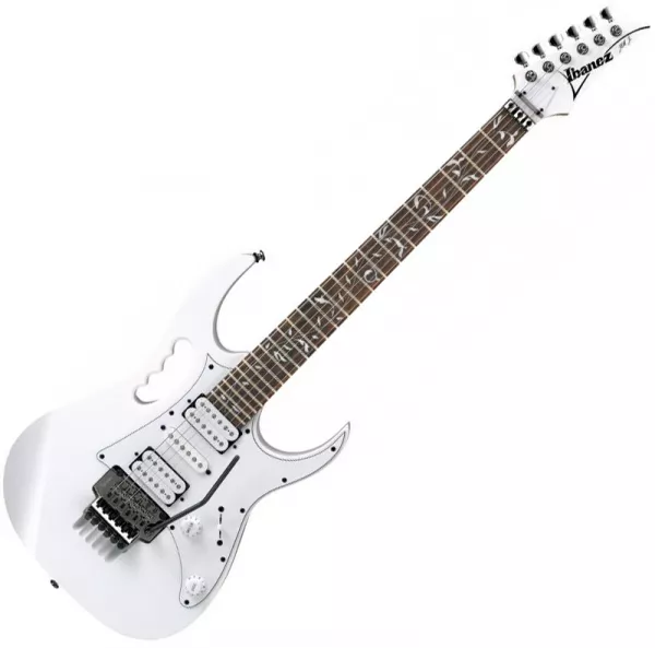 Guitare électrique solid body Ibanez Steve Vai JEMJR WH - white