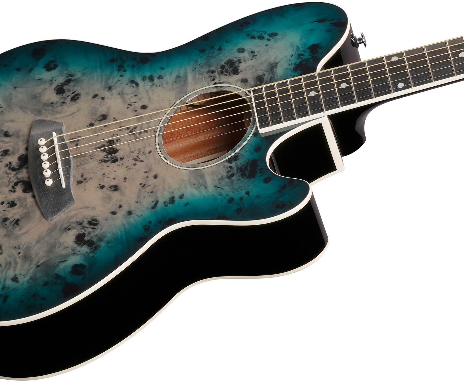 Ibanez Tcy10pa Cbs Talman Cw Tilleul Sapele Pur - Cosmic Blue Starburst - Guitare Folk - Variation 2