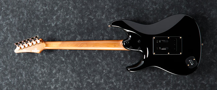 Ibanez Tim Henson Thbb10 Bk Premium Signature Hss Trem Mn +housse - Black - Guitare Électrique Forme Str - Variation 1