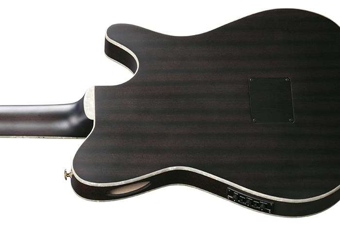 Ibanez Tim Henson Tod10n Tkf Ind Signature Lh Gaucher Epicea Sapele Rw - Transparent Black Flat - Guitare Classique Format 4/4 - Variation 2
