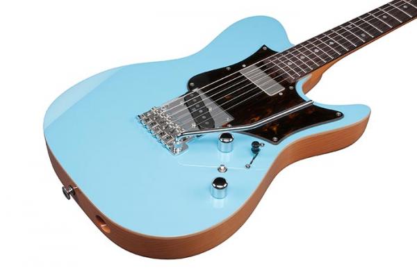 Guitare électrique solid body Ibanez Tom Quayle TQMS1 CTB Japan - celeste blue