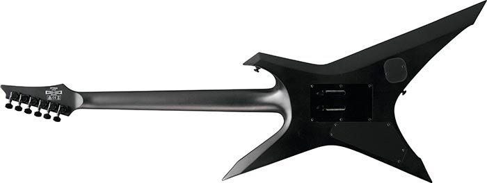 Ibanez Xptb620 Bkf Iron Label Hh Dimarzio Fr Eb - Black Flat - Guitare Électrique MÉtal - Variation 1