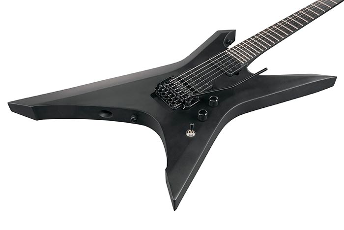 Ibanez Xptb620 Bkf Iron Label Hh Dimarzio Fr Eb - Black Flat - Guitare Électrique MÉtal - Variation 2