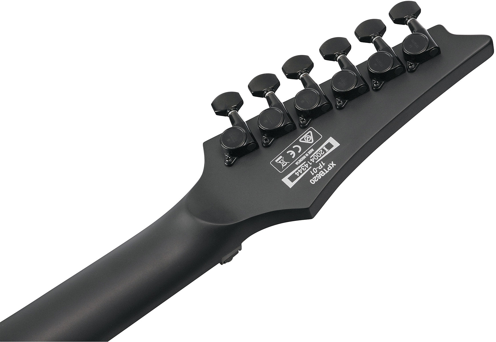 Ibanez Xptb620 Bkf Iron Label Hh Dimarzio Fr Eb - Black Flat - Guitare Électrique MÉtal - Variation 3