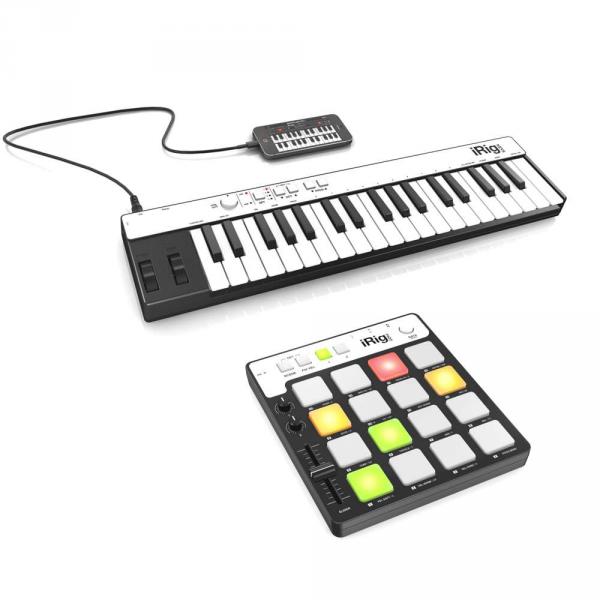 Ik multimedia iRig Keys + iRig Pads Bundle Masterkeyboard