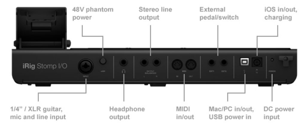 Ik Multimedia Irig Stomp I/o - Footswitch & Commande Divers - Variation 2