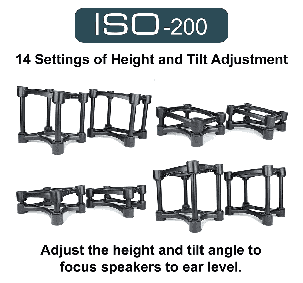 Isoacoustics Iso-200 (2 Supports) - Stand Et Support Studio - Variation 1