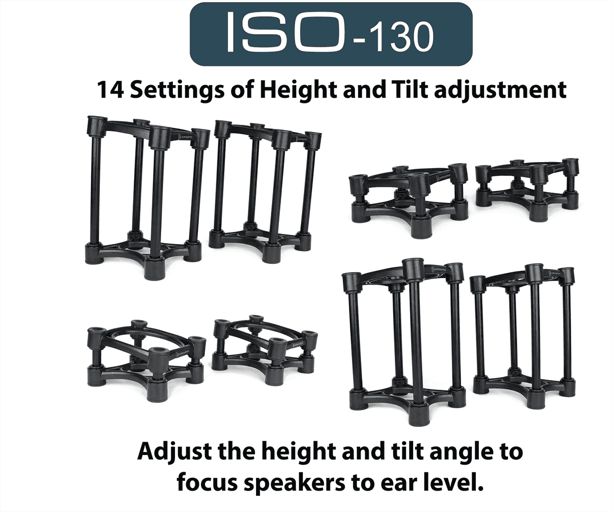 Isoacoustics Iso-130 (2 Supports) - Stand Et Support Studio - Variation 2