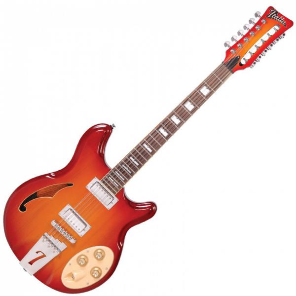Italia Rimini 12 - cherry sunburst Semi-hollow electric guitar