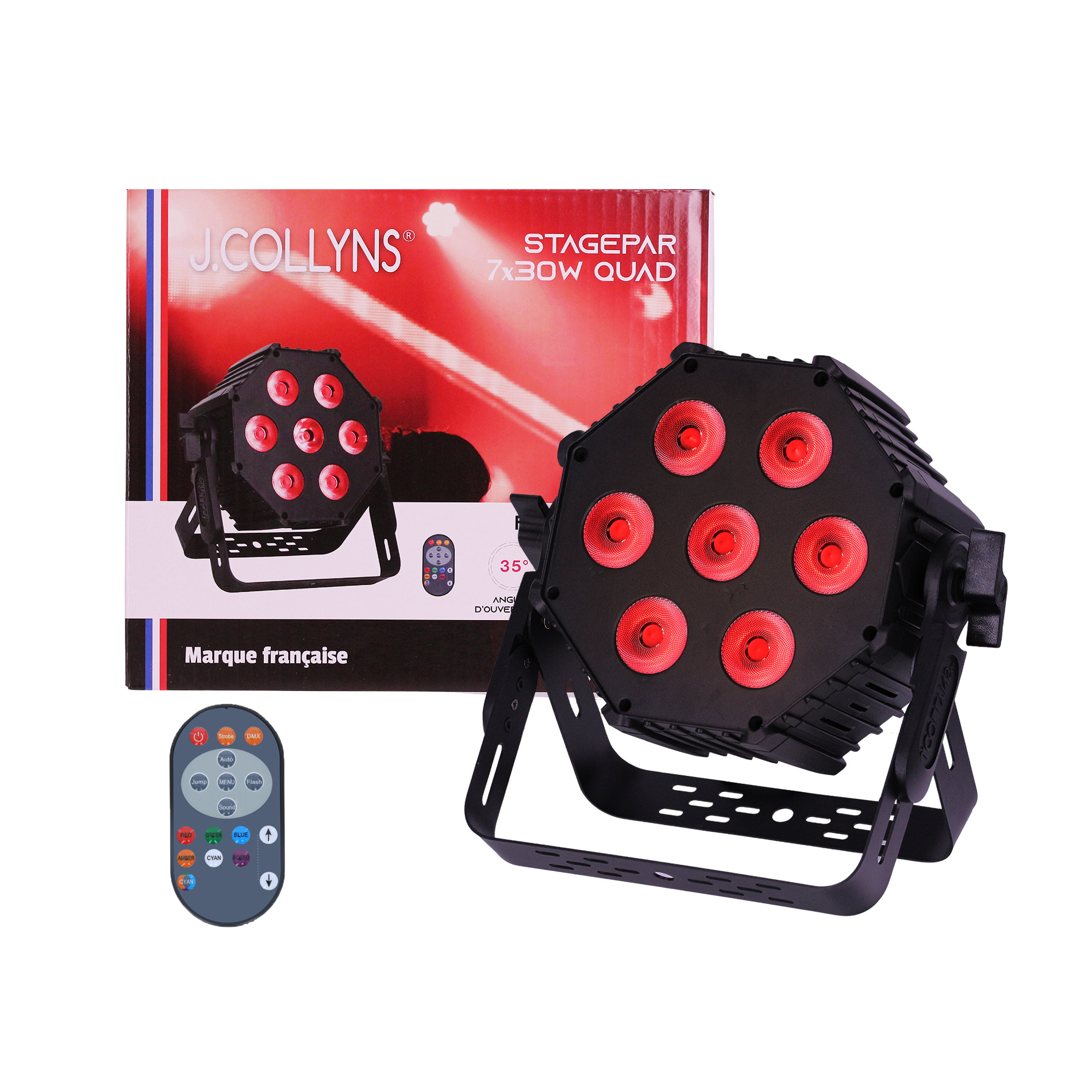 J.collyns Stagepar 7x30w Quad - Projecteurs À Leds - Variation 10