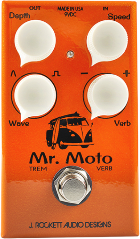 J. Rockett Audio Designs Mr. Moto Tremolo & Reverb - PÉdale Chorus / Flanger / Phaser / Tremolo - Main picture