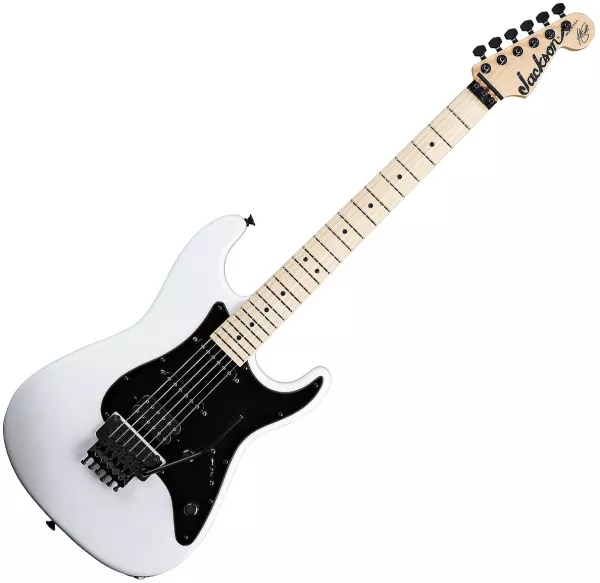 Guitare électrique solid body Jackson Adrian Smith Signature San Dimas SDX (MN) - Snow white