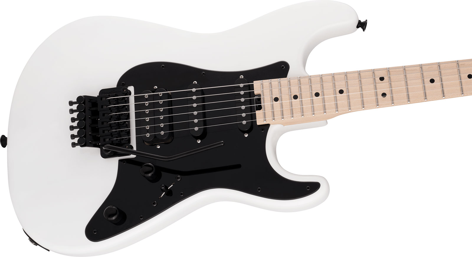 Jackson Adrian Smith San Dimas Usa Signature Hss Dimarzio Fr Mn - Snow White - Guitare Électrique Forme Str - Variation 2