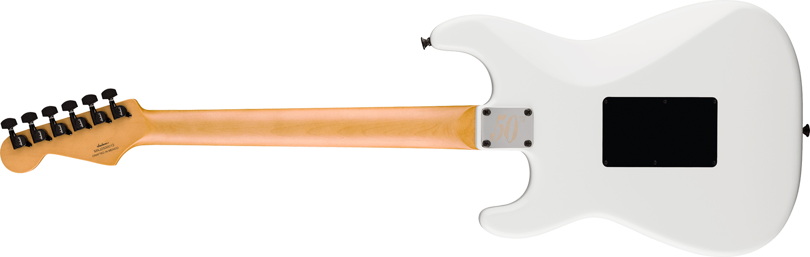 Jackson Adrian Smith Sc1 50th Ann. Mex Ltd Signature Hss Dimarzio Fr Mn - White - Guitare Électrique Forme Str - Variation 1