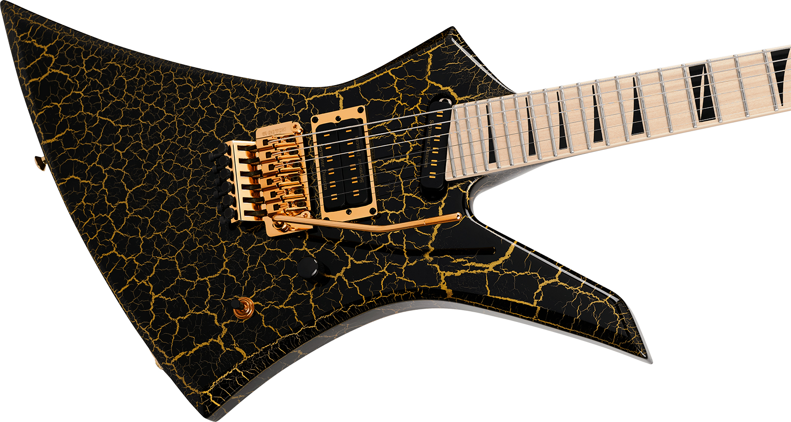Jackson Brandon Ellis Kelly Ke27 Signature Pro Plus Hs Seymour Duncan Fr Mn - Gold Crackle - Guitare Électrique MÉtal - Variation 2