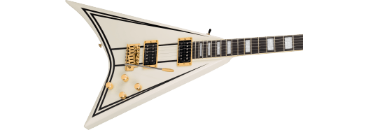 Jackson Cd1 Legend Series Rhoad Limited Edition Trem Hh Eb - White With Black Bevels - Guitare Électrique MÉtal - Variation 3