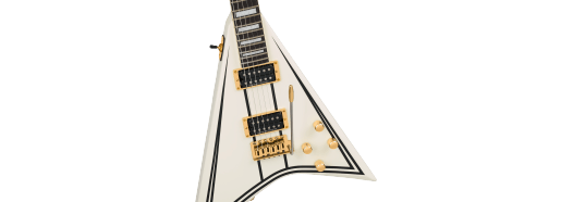 Jackson Cd1 Legend Series Rhoad Limited Edition Trem Hh Eb - White With Black Bevels - Guitare Électrique MÉtal - Variation 4