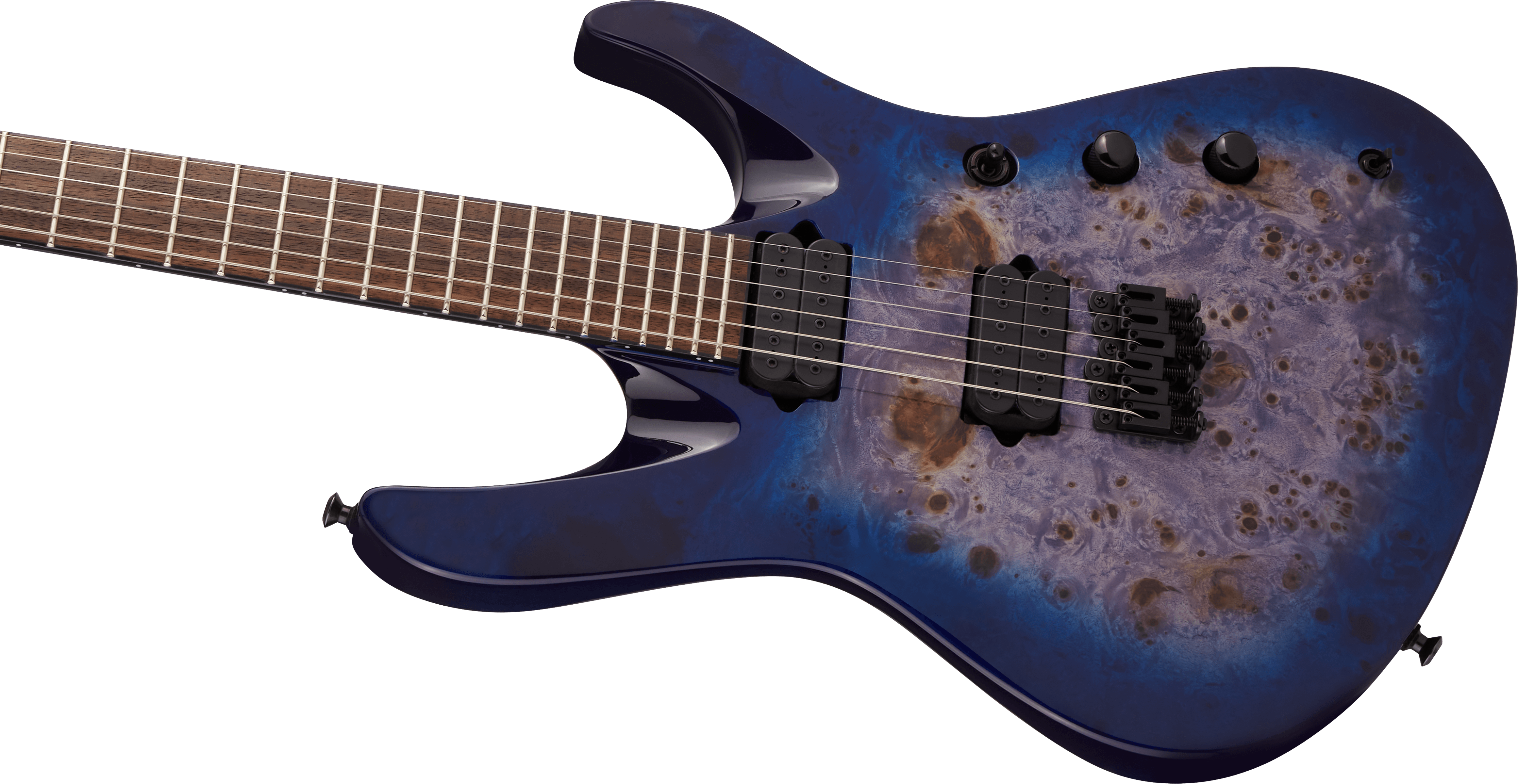 Jackson Chris Broderick Soloist 6 Pro 2h Dimarzio Ht Lau - Trans Blue Poplar - Guitare Électrique Forme Str - Variation 3