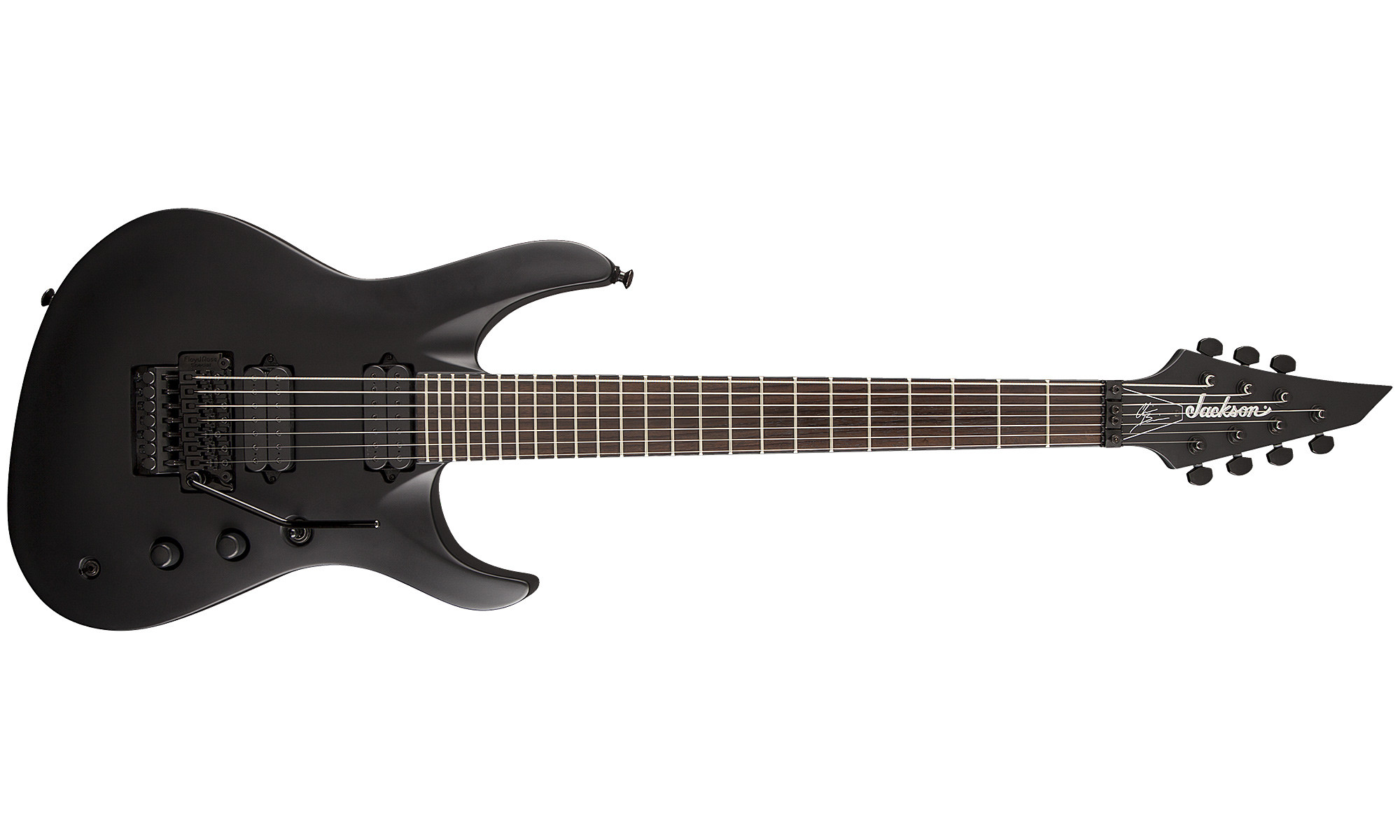 Jackson Chris Broderick Soloist 7 Pro - Satin Black - Guitare Électrique 7 Cordes - Variation 1