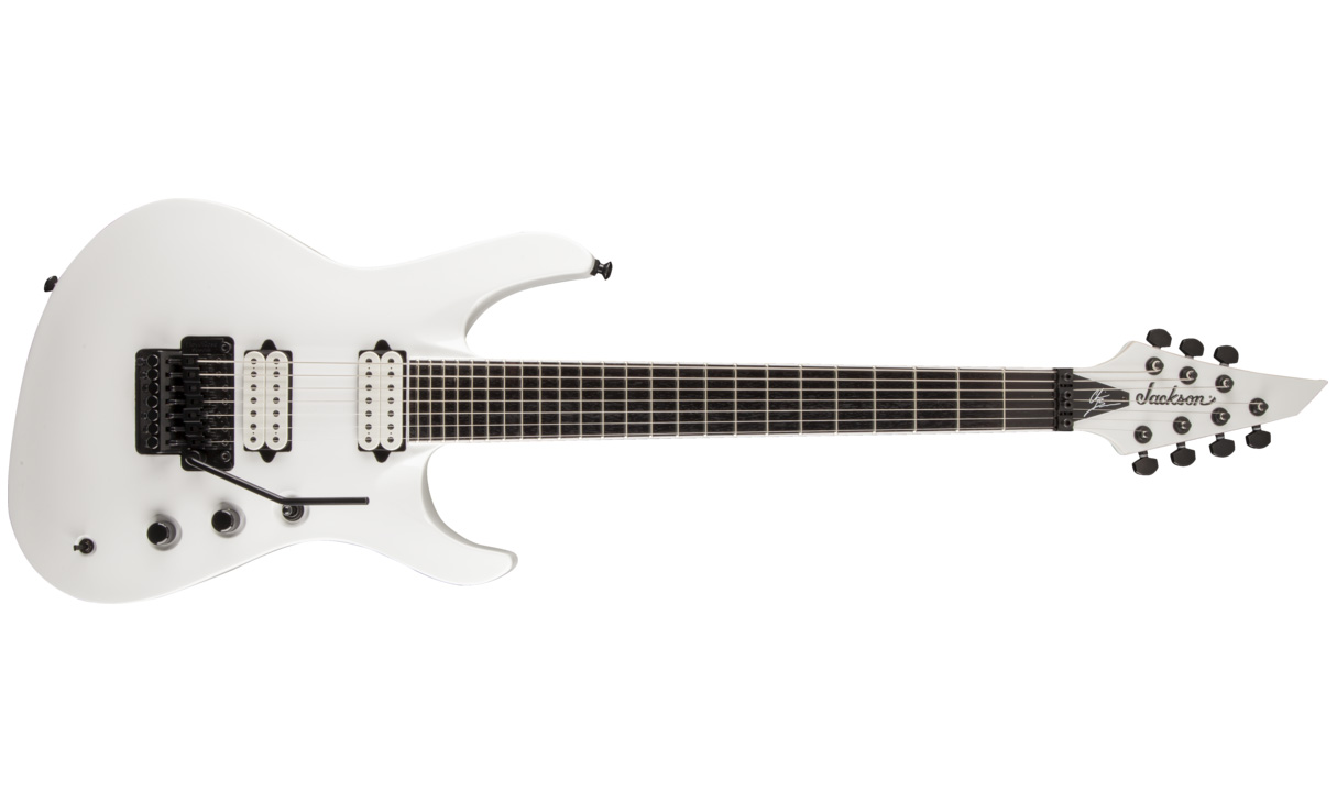 Jackson Chris Broderick Soloist 7 Pro Hh Dimarzio Fr Rw - Snow White - Guitare Électrique 7 Cordes - Variation 1