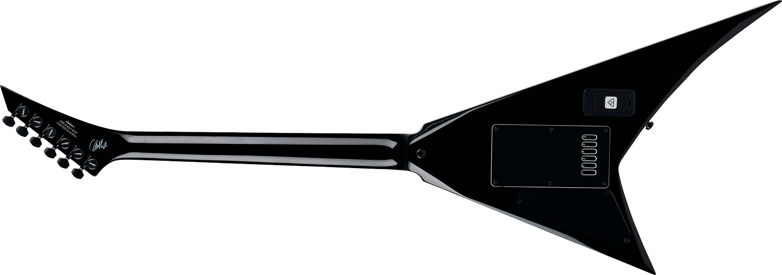 Jackson Christian Andrieu Rhoads Rr24 Evtn Cor Signature Cor 1h Fishman Fluence Ht Eb - Black W/ White Bevels - Guitare Électrique Signature - Variati