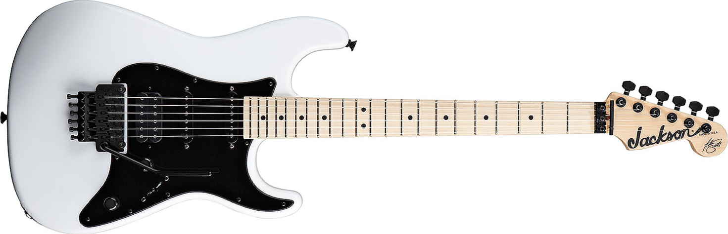 Jackson Adrian Smith San Dimas Sdx Signature Hss Fr Mn - Snow White - Guitare Électrique Forme Str - Main picture