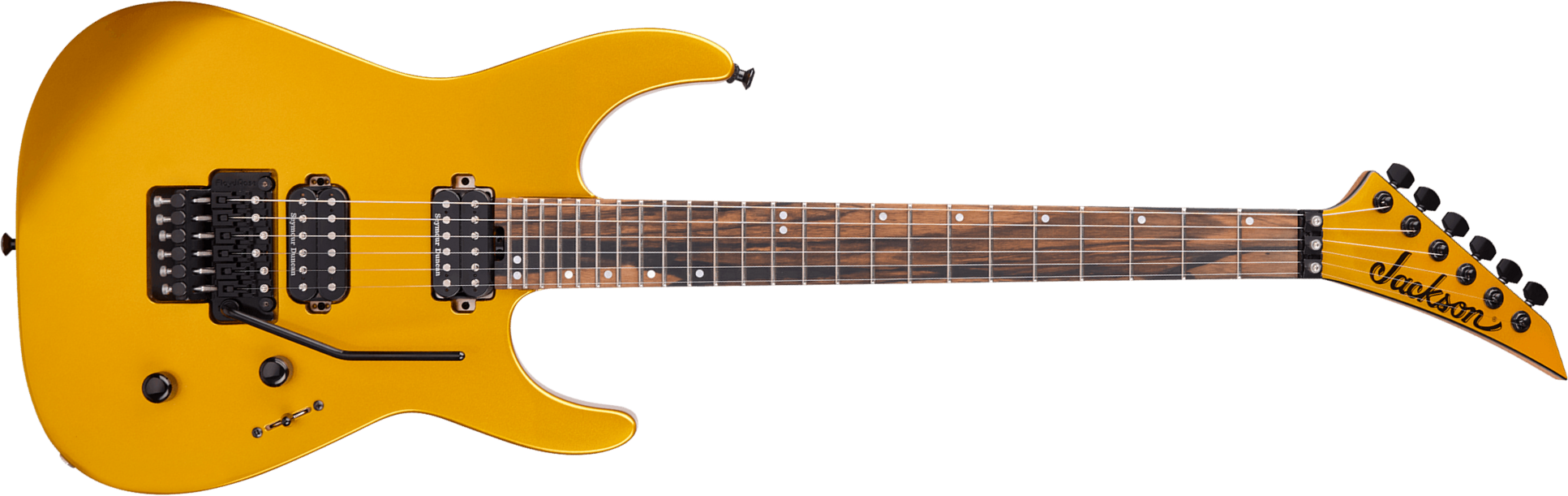 Jackson American Virtuoso Usa 2h Seymour Duncan Fr Eb - Gold Rush - Guitare Électrique MÉtal - Main picture