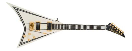 Jackson Cd1 Legend Series Rhoad Limited Edition Trem Hh Eb - White With Black Bevels - Guitare Électrique MÉtal - Main picture