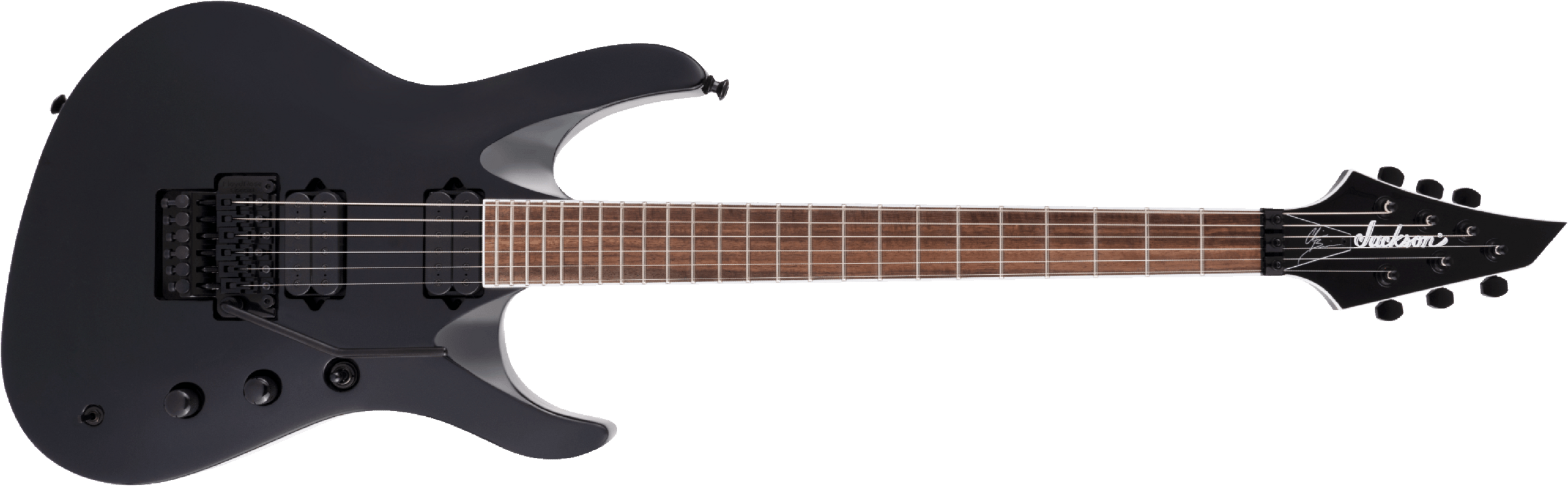 Jackson Chris Broderick Soloist 6 Pro Signature 2h Dimarzio Fr Lau - Gloss Black - Guitare Électrique Forme Str - Main picture